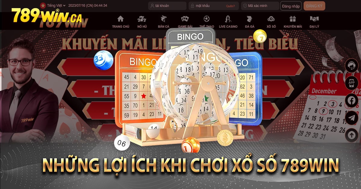 Đăng ký tài khoản, nạp tiền để tham gia chơi xổ số 789win