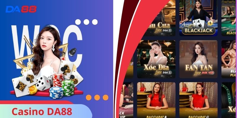 Giới thiệu sảnh Casino DA88